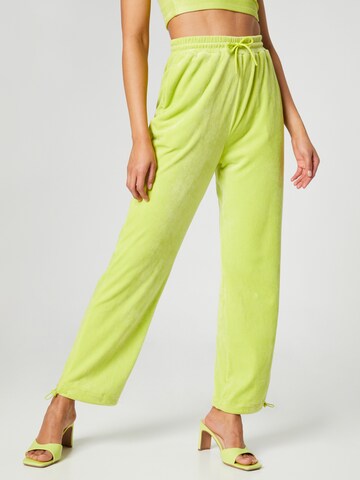 Loosefit Pantalon 'Aimee' VIERVIER en vert : devant