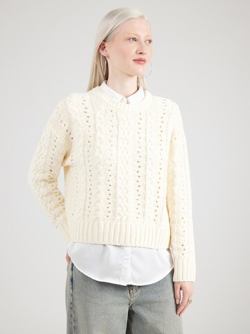 NÜMPH Pullover 'NUREMI' i beige: forside