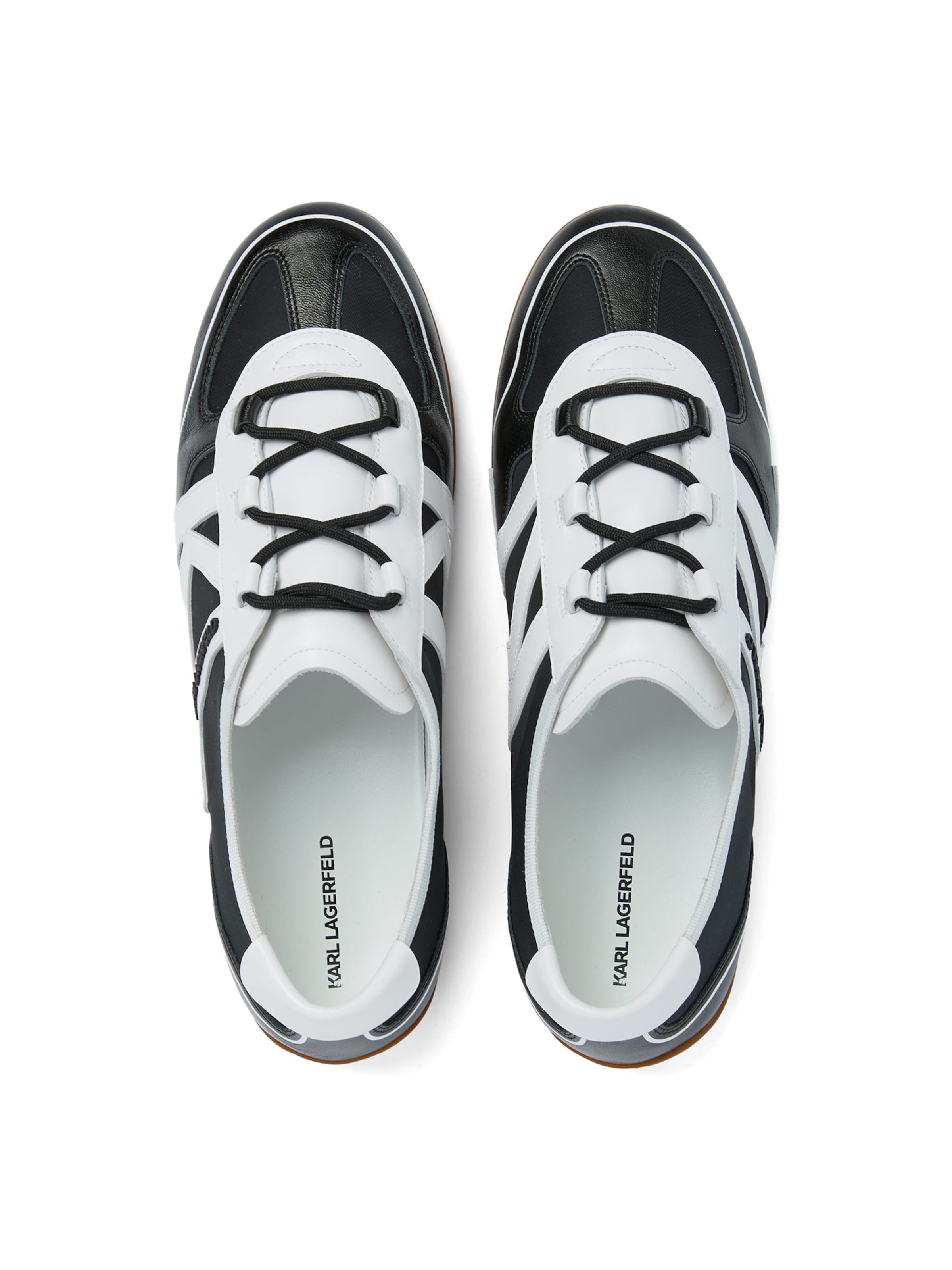 KARL LAGERFELD JEANS Низкие кроссовки ' ALTIA MONOGRAM LOW TOP ' в Черный