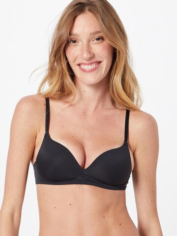 Sutien de tricou Sutien de la PUMA pe negru: față