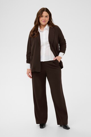 KAFFE CURVE Loose fit Pleated Pants 'KCPheolo' in Black