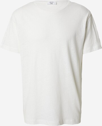 T-Shirt 'Caspar' DAN FOX APPAREL en blanc : devant