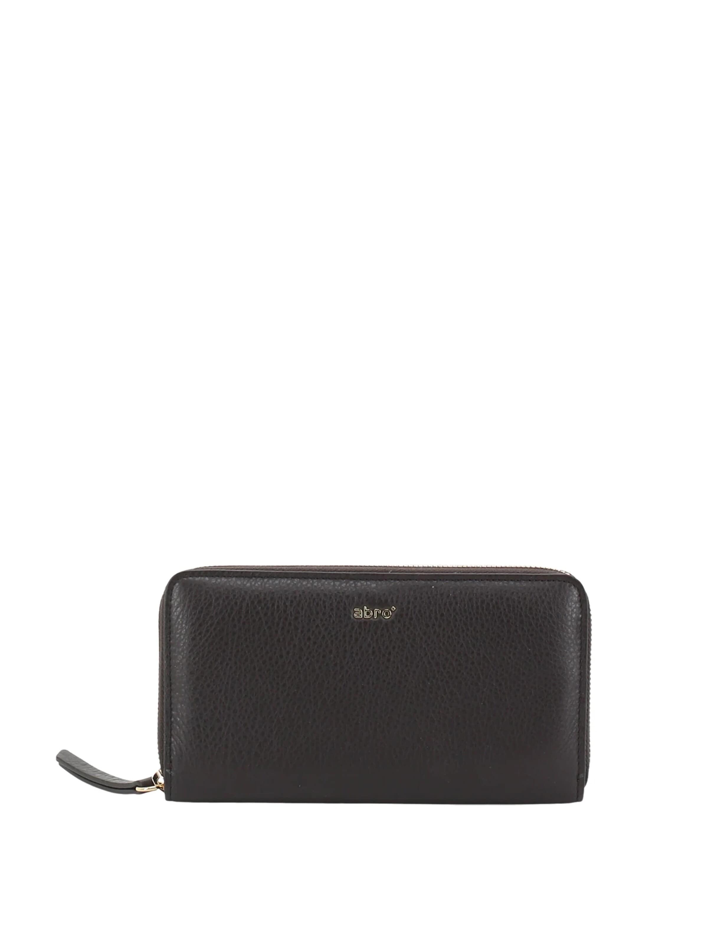 ABRO Wallet 'Geldbörse' in Brown: front