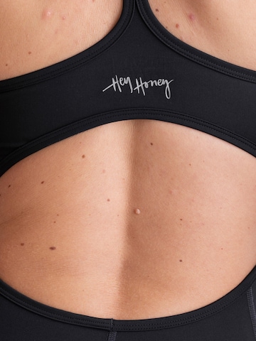 Body de sport 'Cotton Touch' Hey Honey en noir