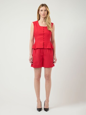 YAS - regular Pantalón en rojo