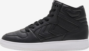 Hummel High-Top Sneakers in Black: front