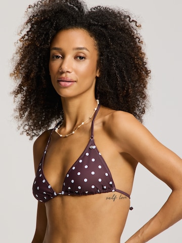 Triangle Hauts de bikini 'Liz' The Sunshine Brand en marron : devant