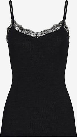 Haut ' Woolen Lace ' Hanro en noir : devant