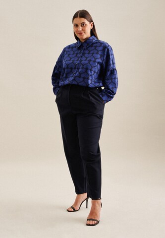 SEIDENSTICKER Blouse 'Schwarze Rose' in Blue