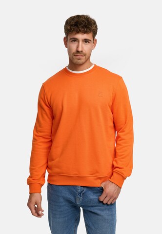 INDICODE JEANS Sweatshirt 'Holt ' in Oranje: voorkant
