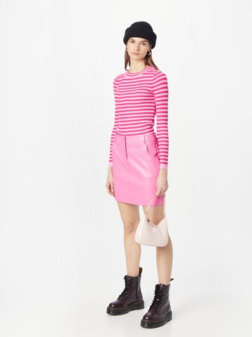 PIECES Pullover 'Crista' in Pink