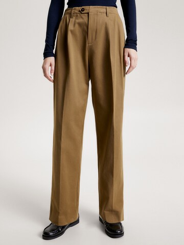 Loosefit Pantalon TOMMY HILFIGER en beige : devant