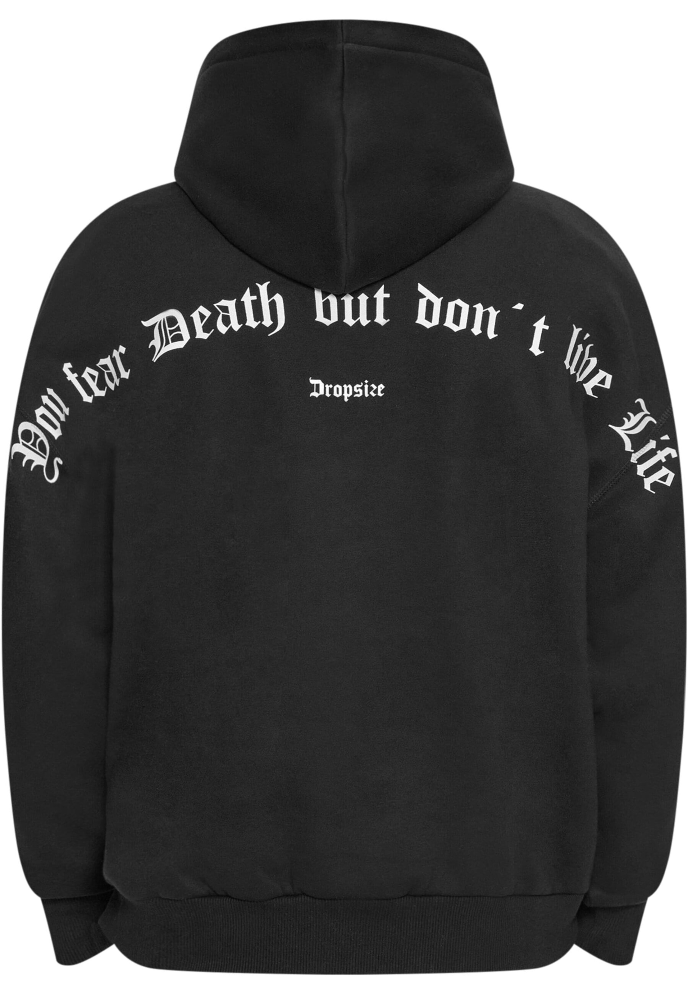 Dropsize Sweatshirt 'Fear Death' in Black