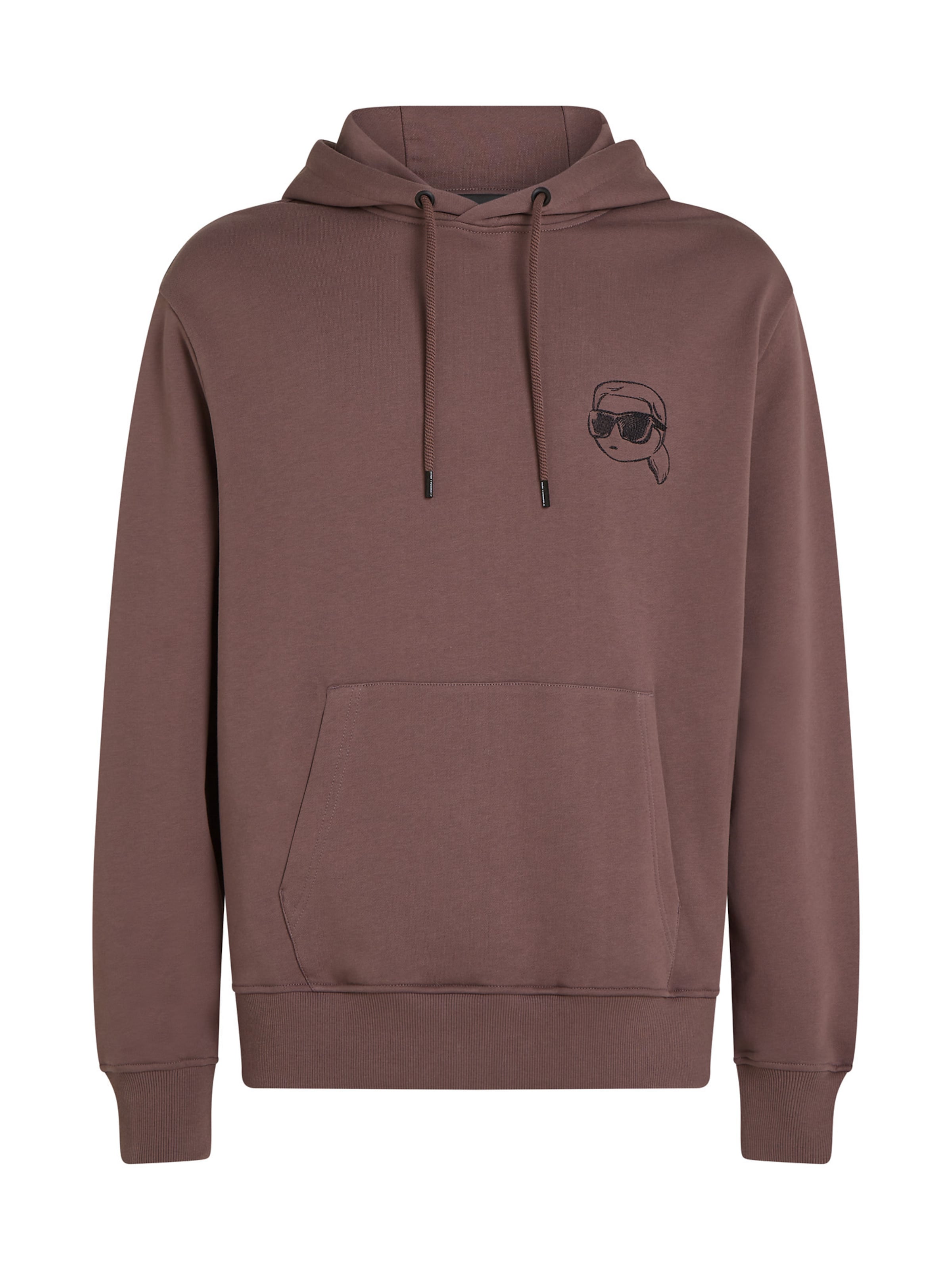 Karl Lagerfeld Μπλούζα φούτερ 'Ikon' σε λιλά: μπροστά