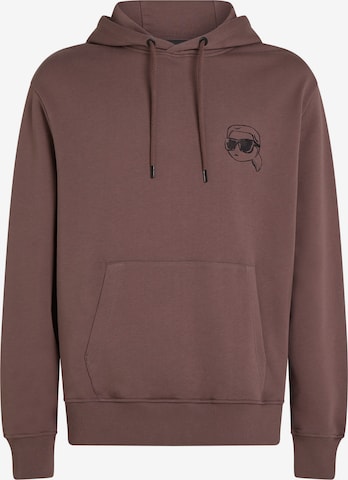 Karl LagerfeldSweater majica 'Ikon' - ljubičasta boja: prednji dio