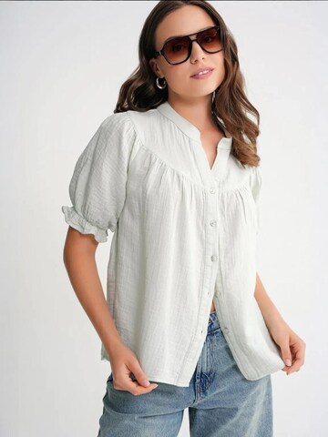 Camicia da donna di MixRay in verde