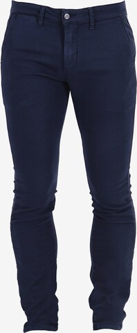 Le Temps Des Cerises Chino Pants in Blue: front