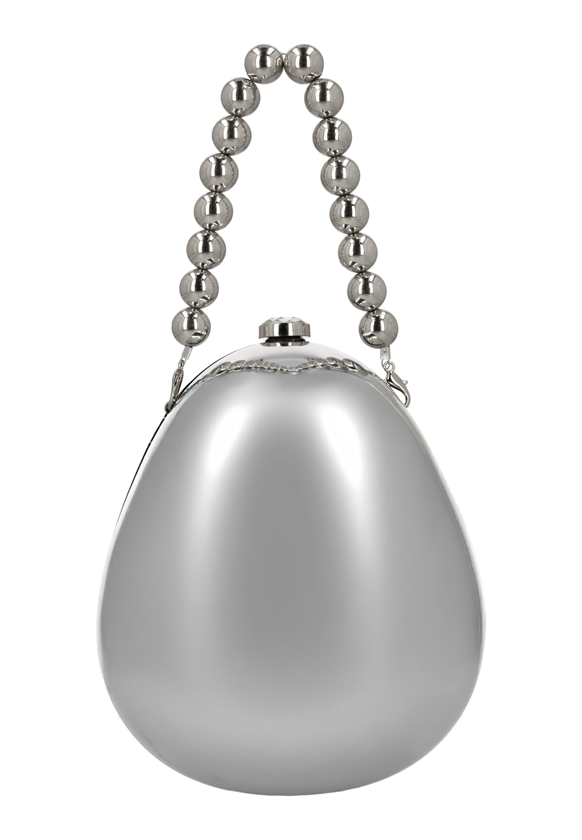 faina - Bolso de noche en plata: frente