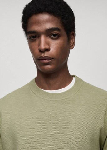 MANGO MAN Sweater 'Ten' in Green