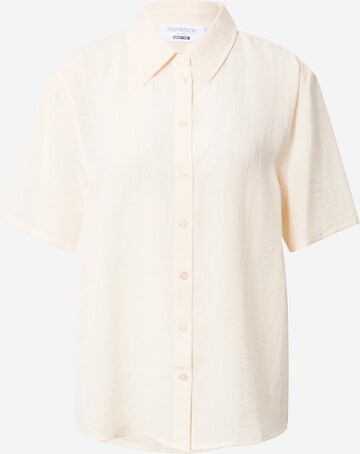 florence by mills exclusive for ABOUT YOU Blouse 'Misty Morning' in Beige: voorkant