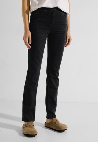 CECIL Slimfit Jeans in Zwart: voorkant