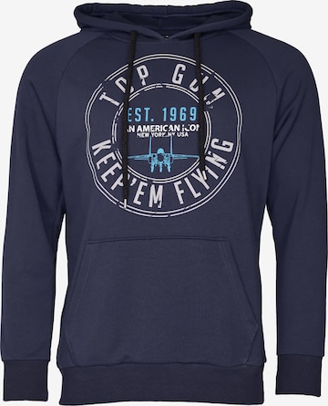 TOP GUN Sweatshirt in Blau: Vorderseite