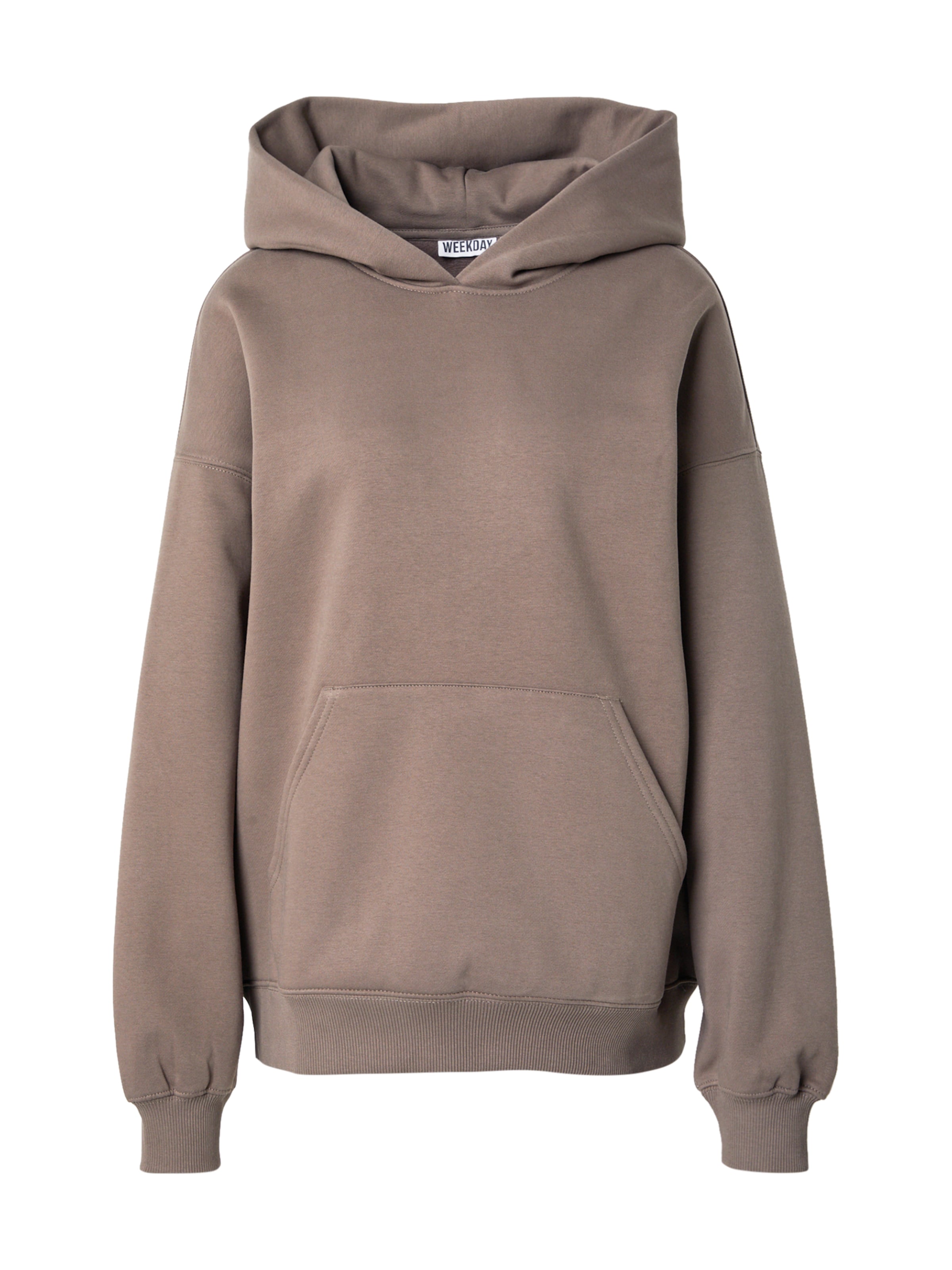 Bluză de molton de la WEEKDAY pe maro: față