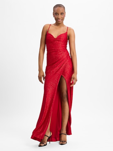 Luxuar Fashion Evening Dress ' ' in Red: front