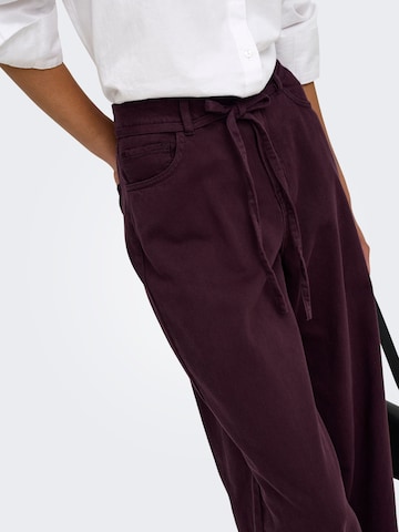 ONLY - regular Pantalón en rojo