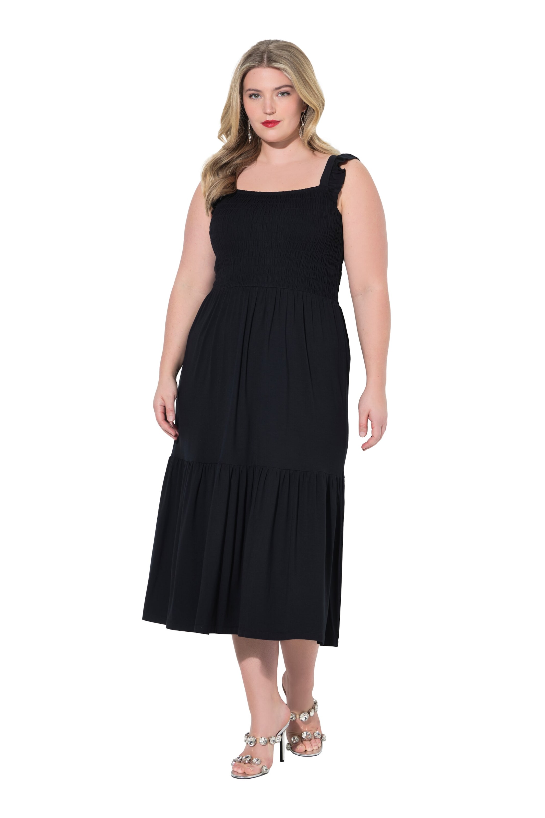 MIAMODA Jurk in Zwart: voorkant