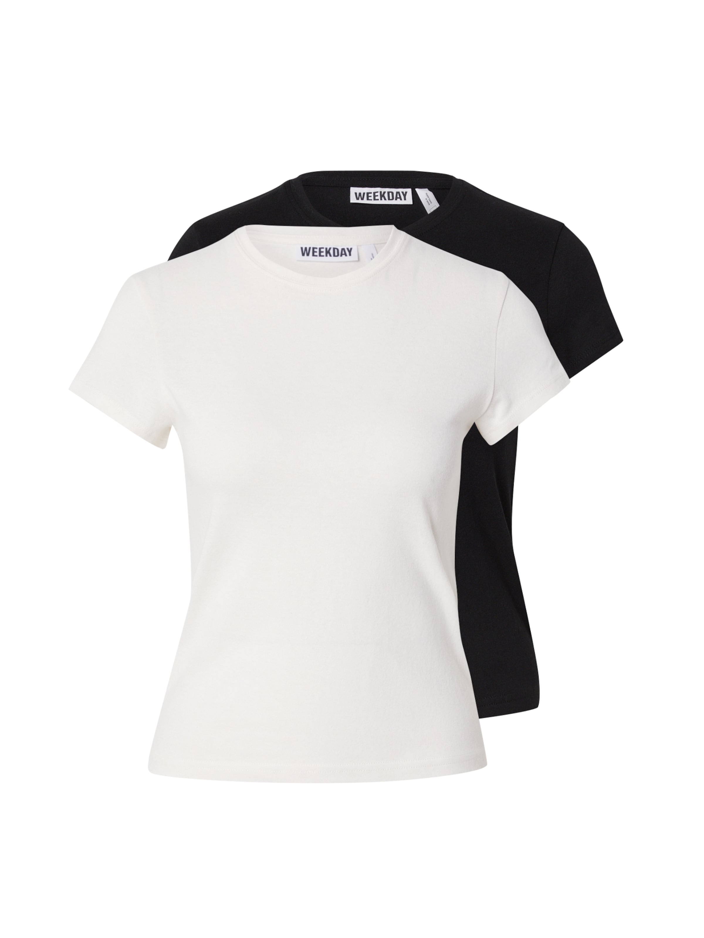 WEEKDAY Tričko 'Carla' – černá: přední strana
