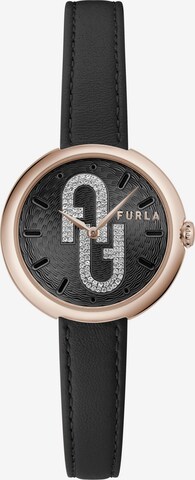 FURLA Analog Watch 'Cosy' in Black: front