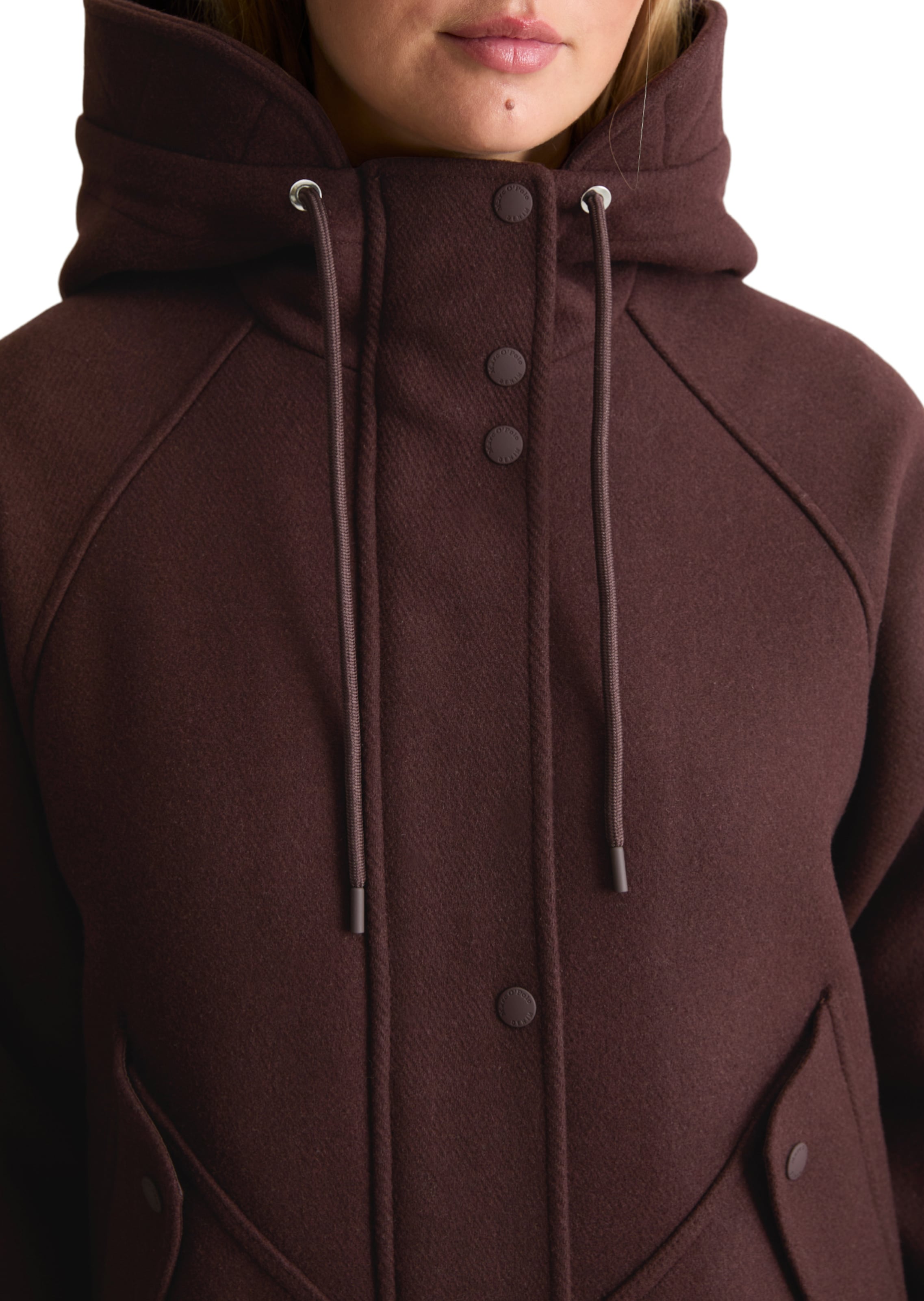 Marc O'Polo DENIM Between-seasons parka in Brown: front