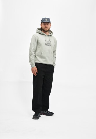 Cleptomanicx Sweatshirt 'Möwe Plate' in Grey