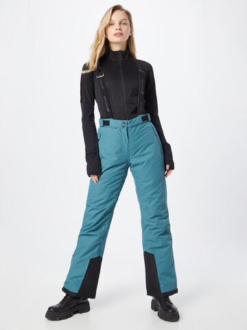 Whistler Regular Workout Pants 'Fairfax' in Green: front