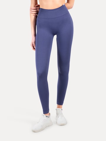Smilodox Skinny Leggings 'Andrina' in Blau: Vorderseite