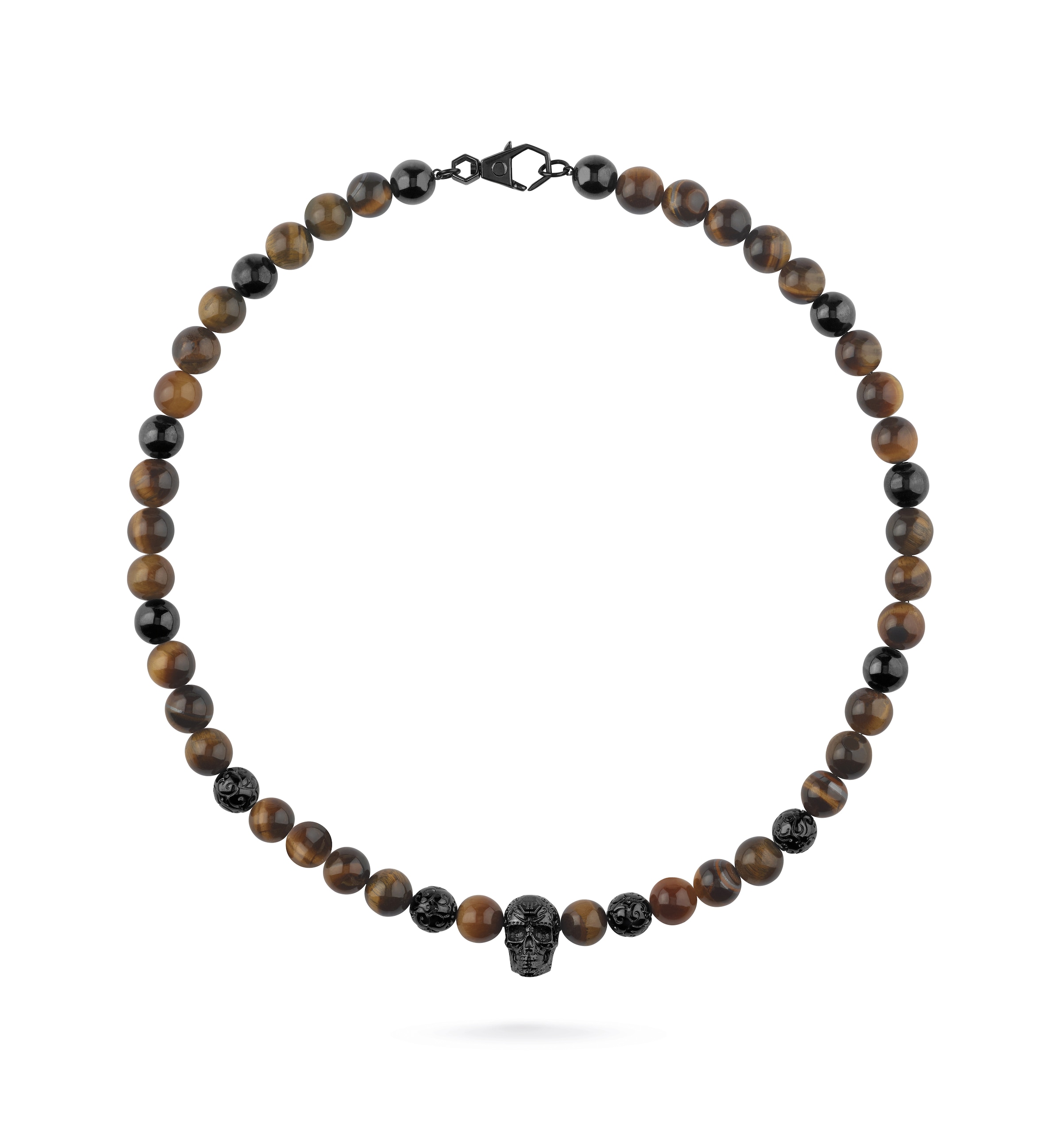 Collana 'Elite' di Philipp Plein Jewellery in marrone: frontale