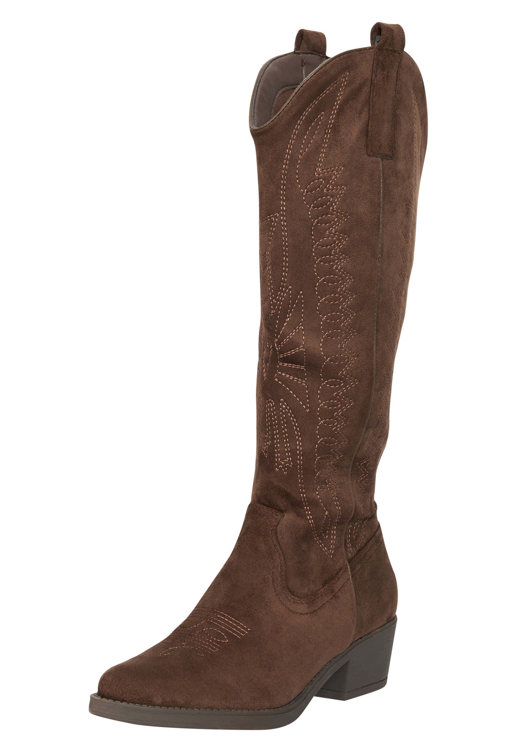 Salinyang Comwboystøvler i brun: forside