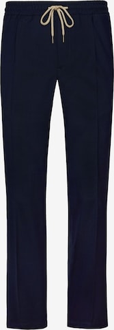 Boggi Milano Regular Pleated Pants in Blue: front