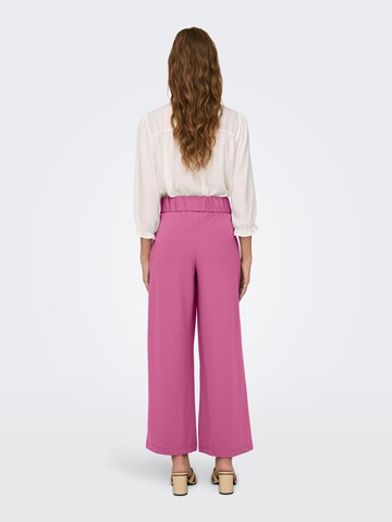 Wide leg Pantaloni con piega frontale 'GEGGO' di JDY in rosa