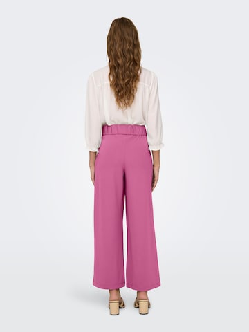 JDY Wide leg Pleat-Front Pants 'GEGGO' in Pink