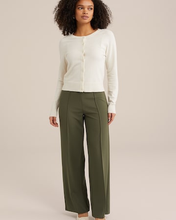 Loosefit Pantalon à pince WE Fashion en vert