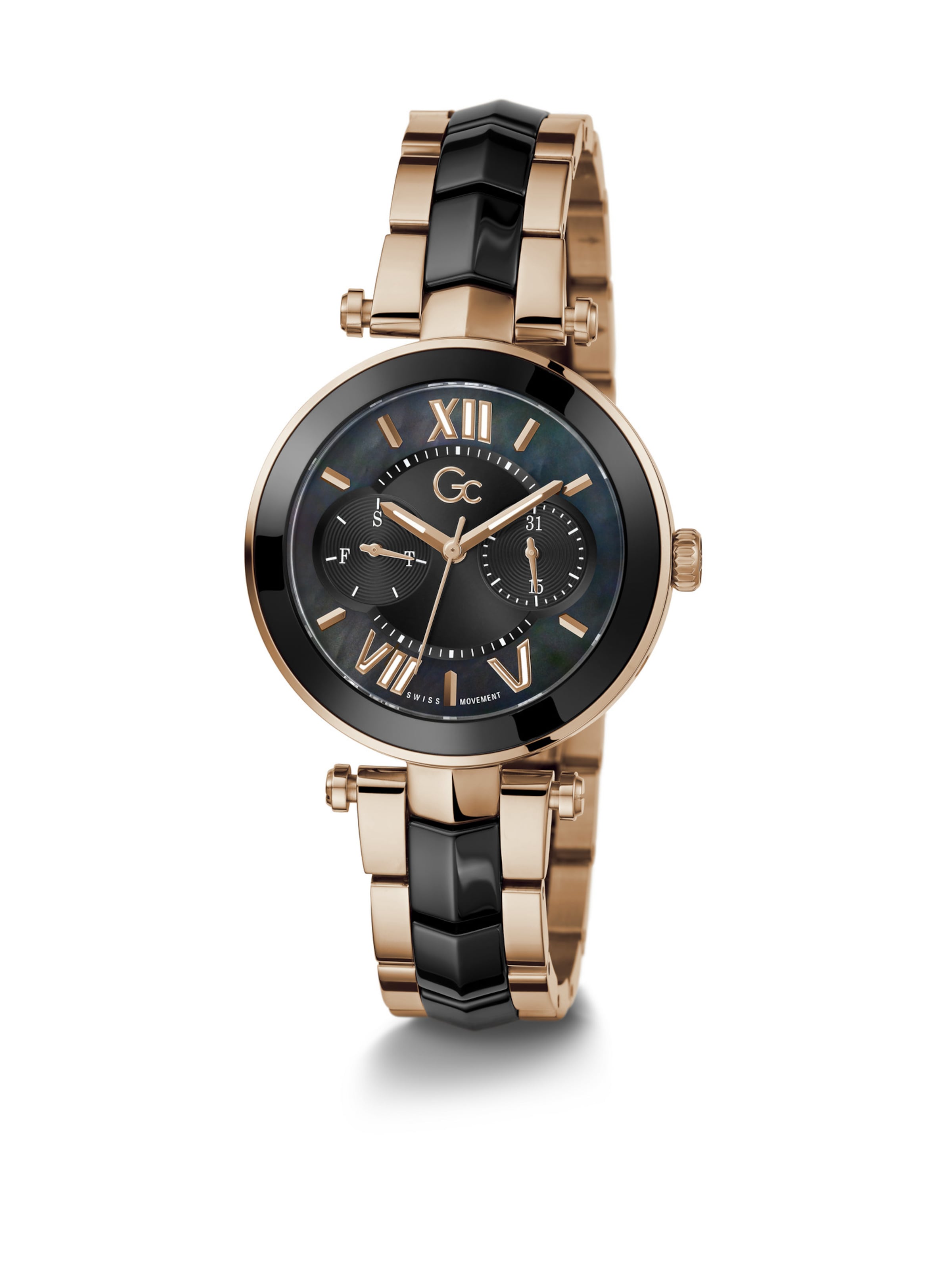 Gc Analog watch 'Illusion' in Black: front
