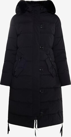 ICEBOUND Winter Coat in Black: front