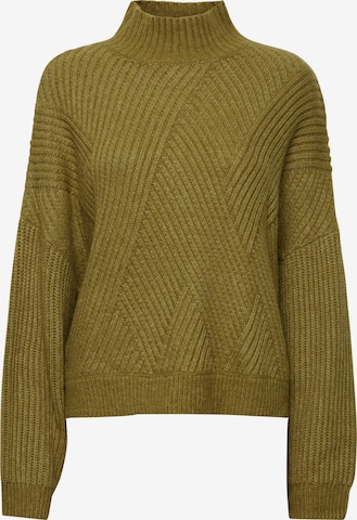 ICHI Sweater in Green: front