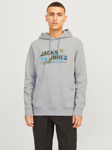 JACK & JONES - Sudadera en gris: frente