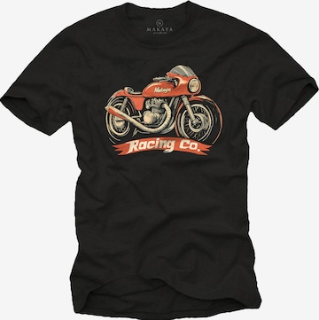 MAKAYA Shirt in Schwarz: Vorderseite