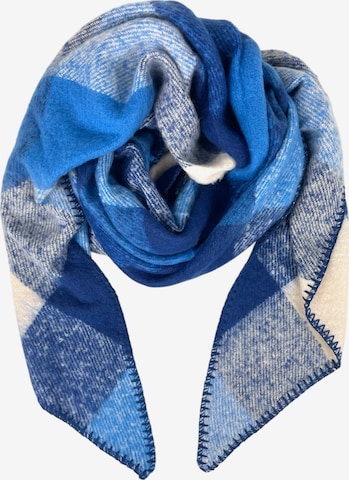 Sciarpa 'Karo' di Kumixi in blu: frontale