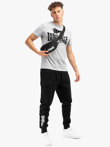 LONSDALE Tapered Sporthose in Schwarz