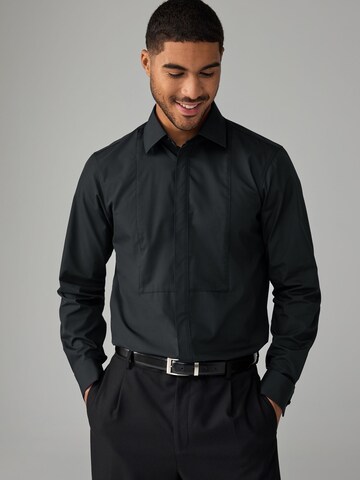 Next Regular Fit Hemd in Schwarz